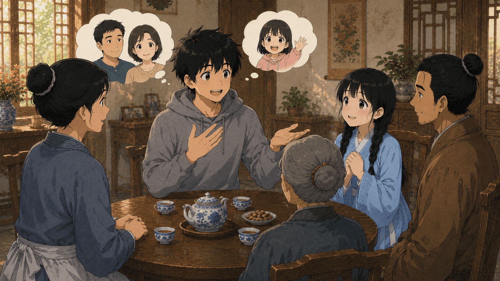「娘はいますか？」に苦笑いで返す健。