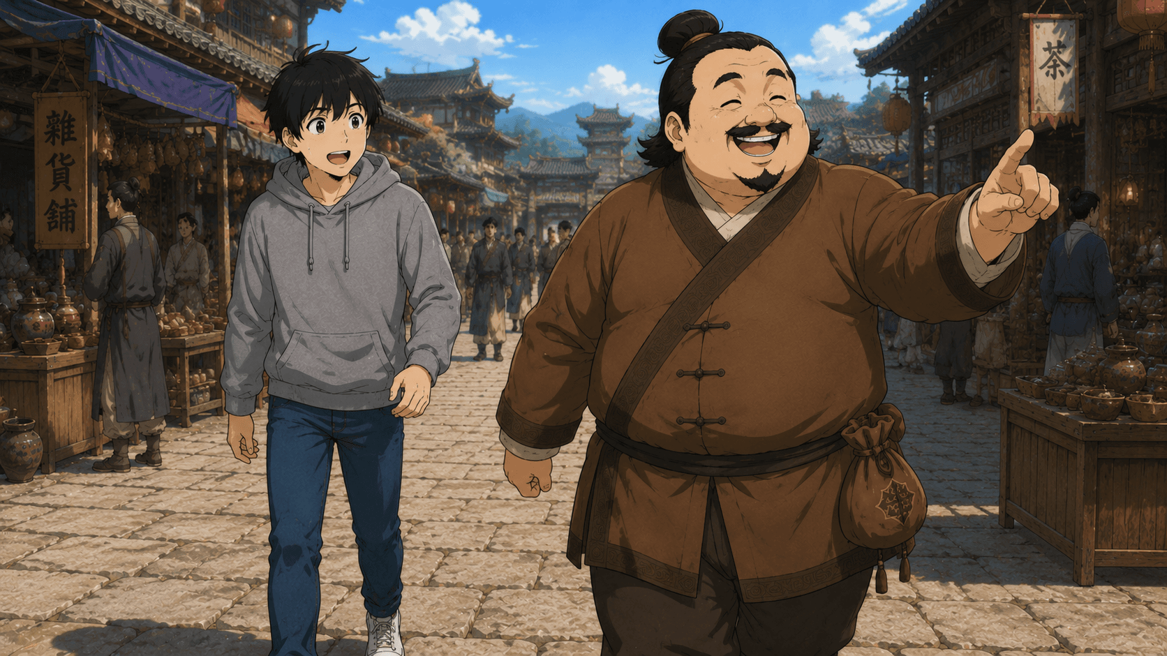 玲から老王の伝言を聞いて驚く健。「さすが老王……」